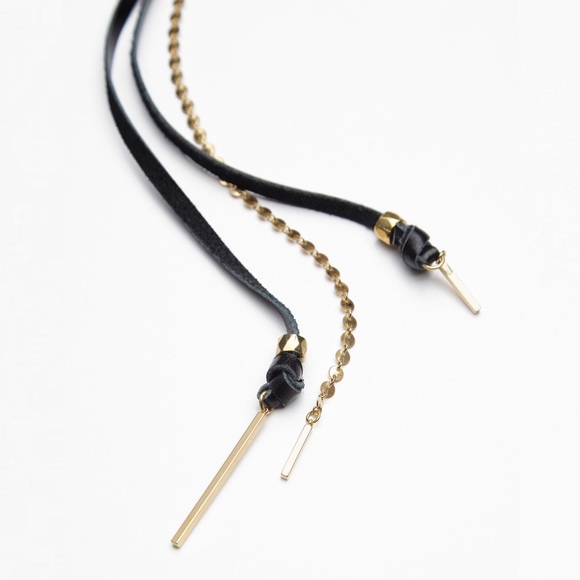 Free People Lucky Star Two Faced Leather Mix Bolo - Picture 3 of 7